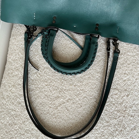 Coach Green Leather Tote Bag - Picture 6 of 7